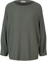 Tom Tailor T-shirt Gestructureerd T Shirt Met Lenzing Ecovero 1028828xx70 15594 Dames Maat - L