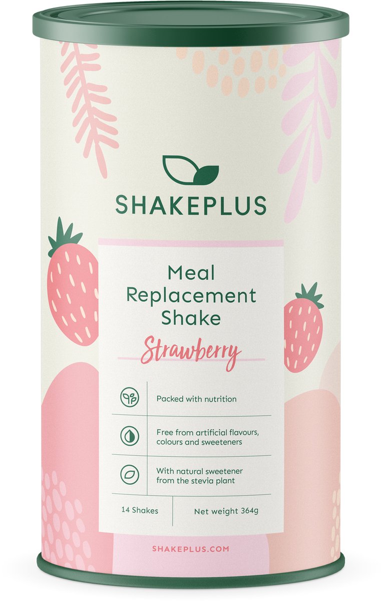 Goedkoopste Shakeplus Maaltijdvervanger Shake - Afvallen met Shakes - 14 Shakes - Aardbei