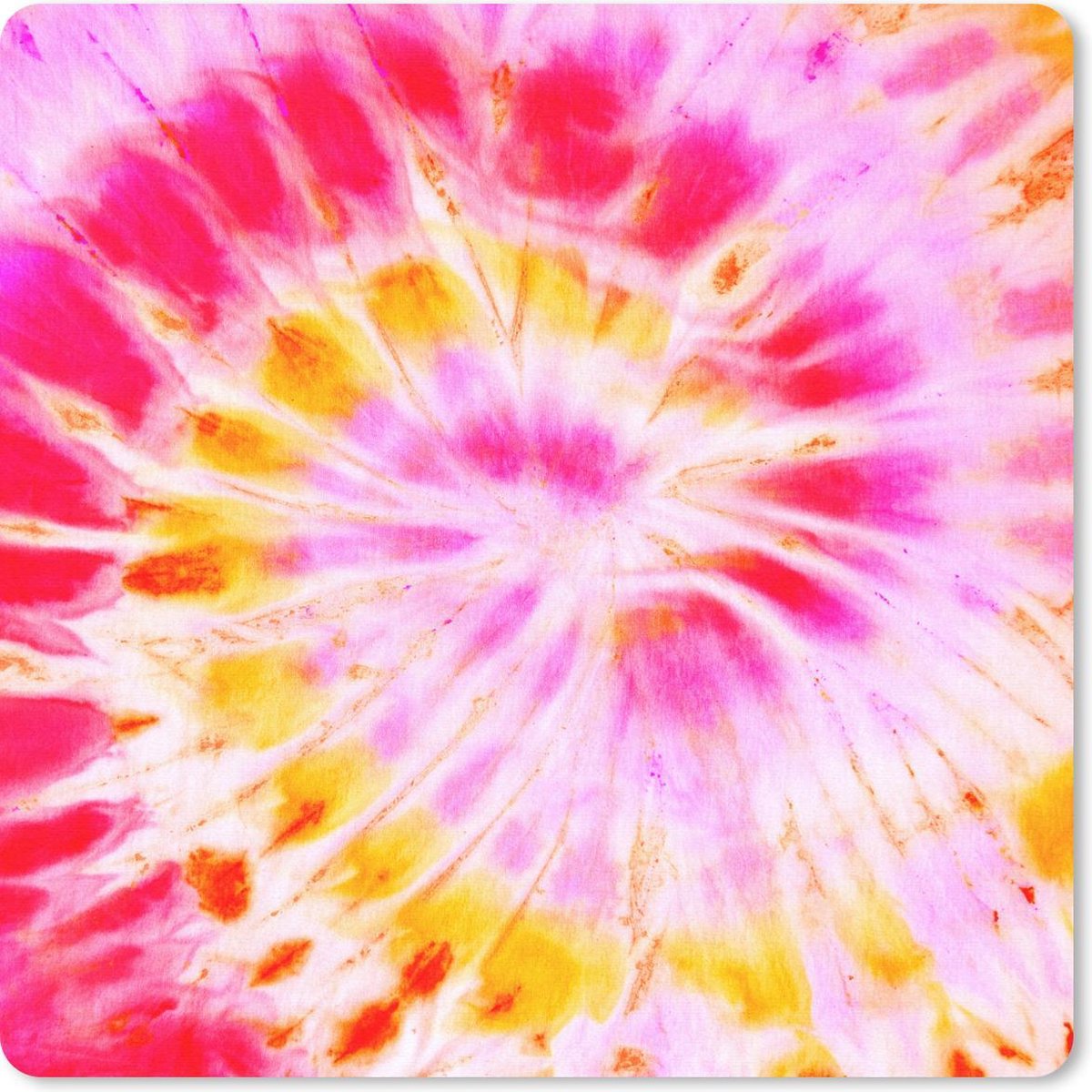 Muismat 30x30 cm - Mousepad Tie dye - Roze - Paars - Muismatten