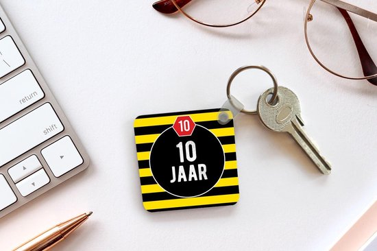 Porte-clés - Cadeaux - Jubilé - Anniversaire - 10 ans - Plastique