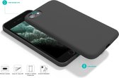 Coverzs Luxe Liquid Silicone case geschikt voor Apple iPhone 7/8 - donkergrijs