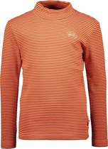 TYGO & vito meisjes gestreept rib shirt met coll Fiery Coral