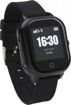 LifeWatcher Senior 2G - Zwart Alarmeringshorloge / Alarmhorloge / Alarmerings horloge met Alarmknop - Alarm Polsband Armband met klittenband - Met GPS tracker en WiFi - Alarm met Belfunctie en App