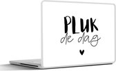 Autocollant pour ordinateur portable - 11,6 pouces - Proverbes - Citations - Saisir le jour - Carpe diem - 30x21cm - Autocollants pour ordinateur portable - Skin pour ordinateur portable - Housse
