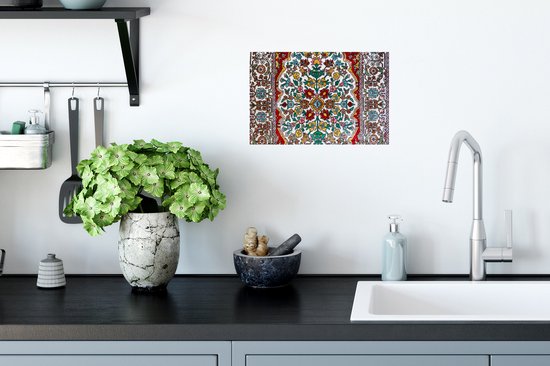 Stickers muraux - Tapis Persan - Tapis - Motifs - Couleurs - 30x20 cm - Film Adhésif