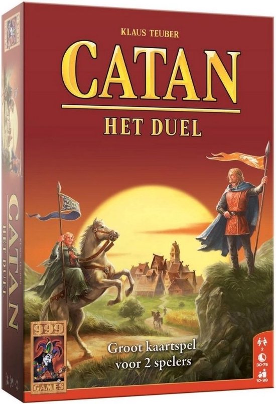 Thumbnail van een extra afbeelding van het spel Spellenbundel - Kaartspel - 2 stuks - Catan: Het duel & Qwirkle