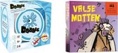 Spellenbundel - Kaartspel - 2 stuks - Dobble Beach Waterproof & Valse Motten
