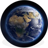 WallCircle - Wandcirkel ⌀ 60 - Aarde - Ruimte - Planeten - Ronde schilderijen woonkamer - Wandbord rond - Muurdecoratie cirkel - Kamer decoratie binnen - Wanddecoratie muurcirkel - Woonaccessoires