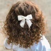 Haarspeldje met knoop en strik  - Coconut lace | Meisje