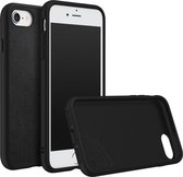 Apple iPhone 8 Hoesje - Rhinoshield - SolidSuit Serie - Echt Leer Backcover - Zwart - Hoesje Geschikt Voor Apple iPhone 8