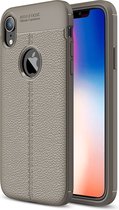 Apple iPhone X/10 Hoesje - Mobigear - Luxury Serie - TPU Backcover - Grijs - Hoesje Geschikt Voor Apple iPhone X/10