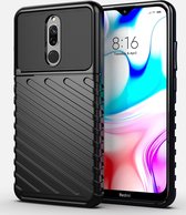 Xiaomi Redmi 8 Hoesje - Mobigear - Groove Serie - TPU Backcover - Zwart - Hoesje Geschikt Voor Xiaomi Redmi 8