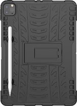 Apple iPad Pro 11 (2018) Hoes - Mobigear - Tire Serie - Hard Kunststof Backcover - Zwart - Hoes Geschikt Voor Apple iPad Pro 11 (2018)