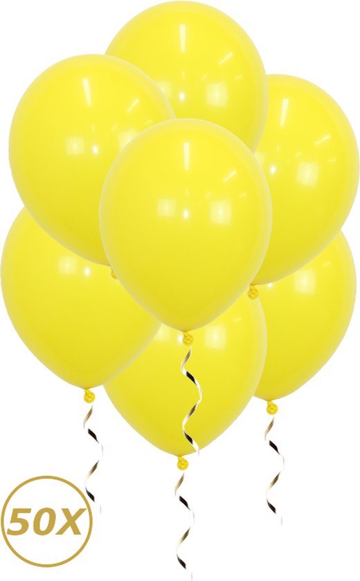 Gele Helium Ballonnen Verjaardag Versiering Feest Versiering Ballon Geel Decoratie - 50 Stuks