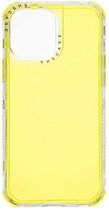 Shop4 - iPhone 13 Pro Max Hoesje - Harde Back Case 2-in-1 Fluor Geel