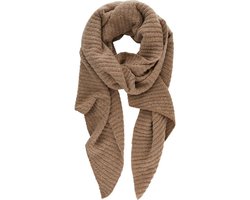 foto van Pieces Pyron Structured Bc Long Sjaal Bruin Man