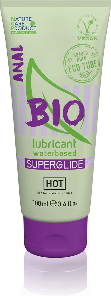 Goedkoopste Hot Bio Superglide Anal Waterbasis Glijmiddel - 100 Ml