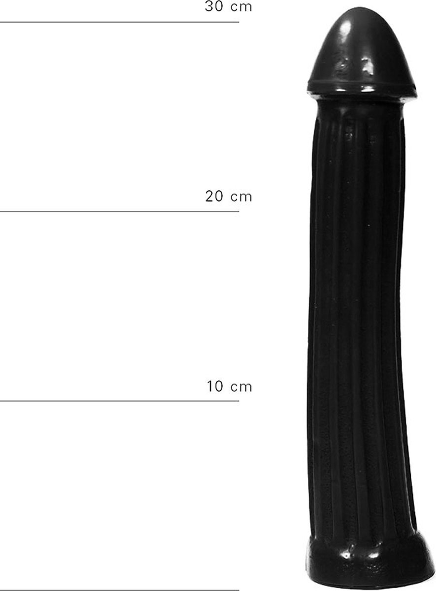 Goedkoopste All Black Grote zwarte dildo met diepe groeven