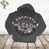 Stoere jongens trui lead groen 12 -s&C-146/152-Hoodie jongens