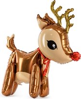 Partydeco - Kerst Folieballon Reindeer - 50 x 62 cm