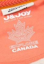 J&JOY - T-shirt Vrouwen Manitoba Off White Rib Full Color