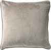 foto van Dutch Decor FINN - Sierkussen 60x60 cm - velvet - effen kleur - Pumice Stone - beige - Inclusief binnenkussen