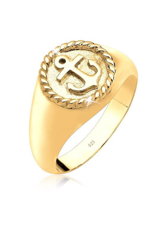 Bagues pour femmes Elli Ring chevalière Anker maritime pour femme en Argent sterling 925
