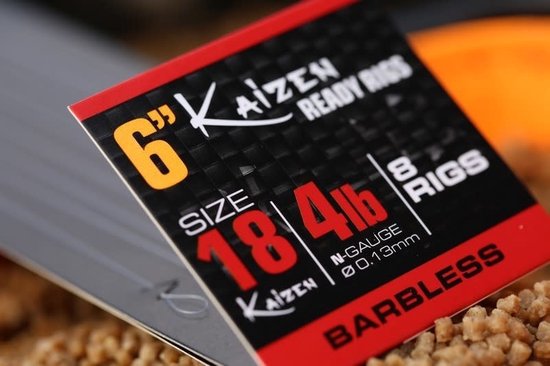 "Guru Kaizen Pole Rigs - 15 cm - Taille 18 - 0,13 mm -"