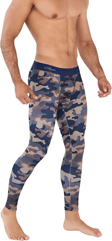 Clever Moda - Action Legging Camouflage Groen - Maat L - Heren Sportlegging  - Mannen... | bol.com