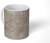 Mok - Marmer met beige en wit - 350 ML - Beker