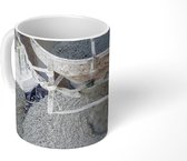 Mok - Cement - Machine - Vloer - 350 ML - Beker