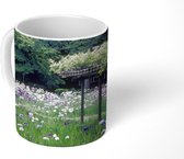Mok - Japanse irisbloemen - Gras - Bomen - 350 ML - Beker