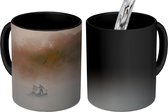 Magische Mok - Foto op Warmte Mok - Visser tussen de mist - 350 ML