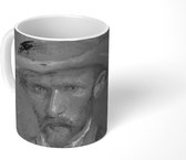 Mok - Zelf Vincent van Gogh - Vincent van Gogh - Zwart - Wit - 350 ML - Beker