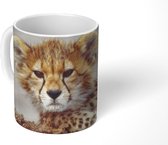 Mok - Koffiemok - Cheeta - Jong - Portret - Mokken - 350 ML - Beker - Koffiemokken - Theemok