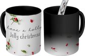 Magische Mok - Foto op Warmte Mokken - Koffiemok - Winter - Mistletoe - Quote - Magic Mok - Beker - 350 ML - Theemok