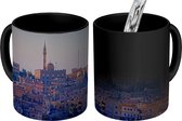 Magische Mok - Foto op Warmte Mok - Paarse tinten over de stad Amman - 350 ML