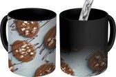 Magische Mok - Foto op Warmte Mok - Chocoladekoekjes met nootjes - 350 ML