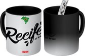 Magische Mok - Foto op Warmte Mok - Recife tekening met sierlijke letters - 350 ML