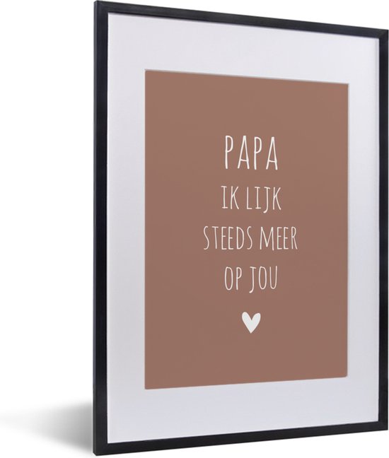 Fotolijst incl. Poster Papa ik lijk