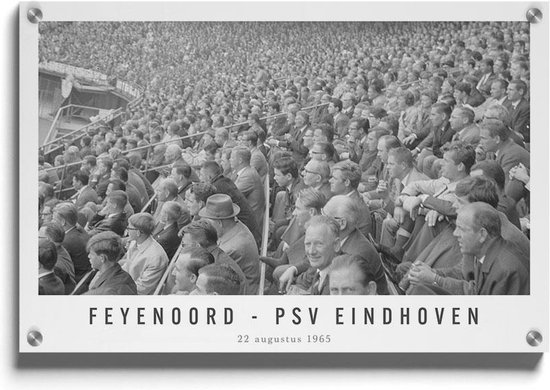 Walljar - Feyenoord - PSV Eindhoven '65 - Muurdecoratie - Acrylglas schilderij - 150 x 225 cm