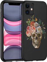 iMoshion Design voor de iPhone 11 hoesje - Doodshoofd - Multicolor