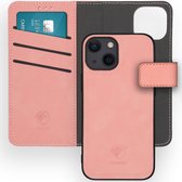 iPhone 13 Mini Hoesje Met Pasjeshouder - iMoshion Uitneembare 2-in-1 Luxe Bookcase - Roze