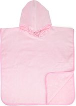 The One Towelling Velours Baby Poncho 55x55cm-Licht Roze
