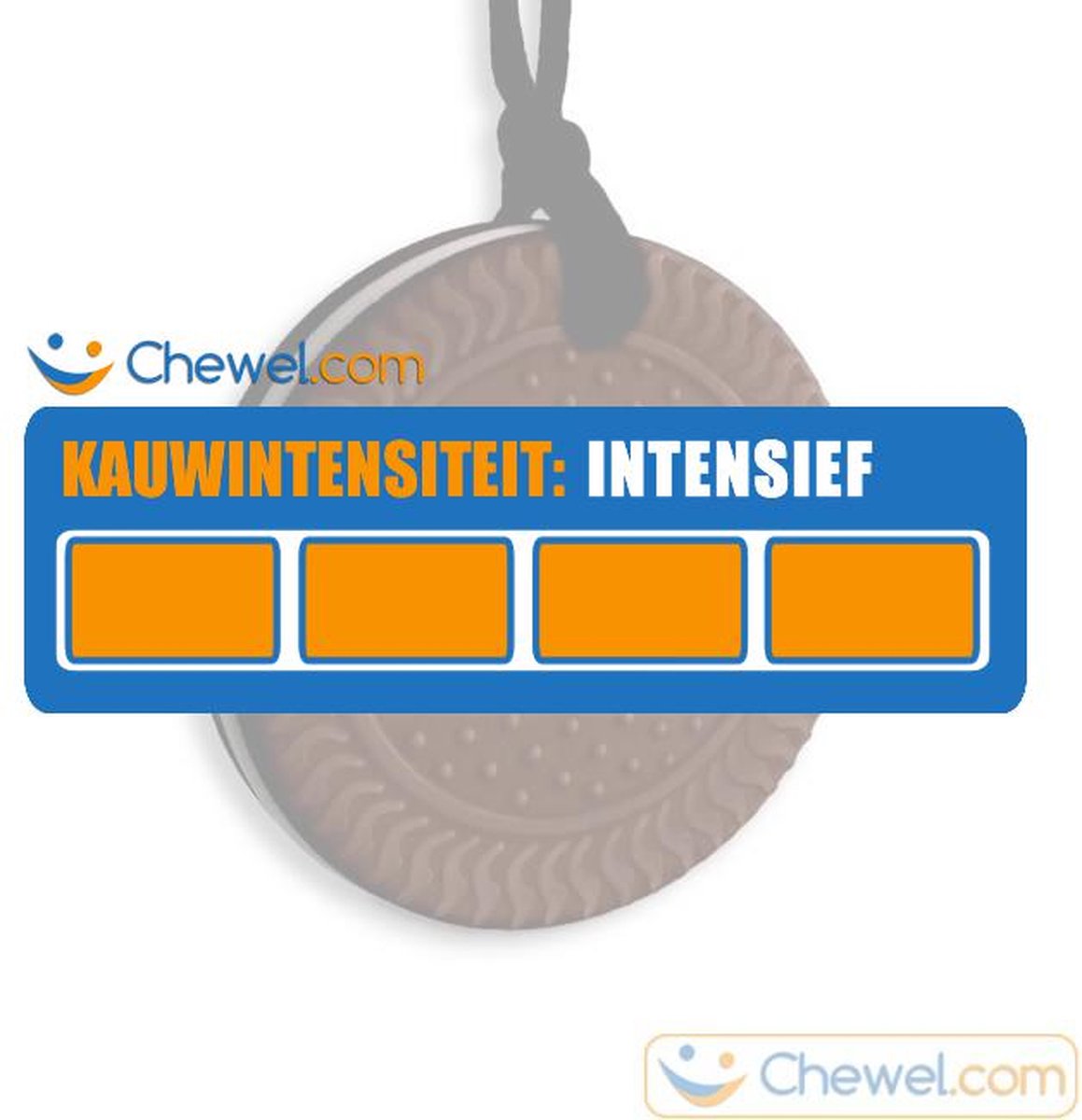 Bijtketting Kauwketting | Koekjes! | Bruin | Chewel ® — afbeelding 2