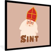 Fotolijst incl. Poster - Chocolade - Sinterklaas - Sint - Kinderen - Jongens - Meisjes - Kind - 40x40 cm - Posterlijst