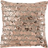 Sierkussens - cushion sequin velvet grey/pink - grey/greige - 45x45x4