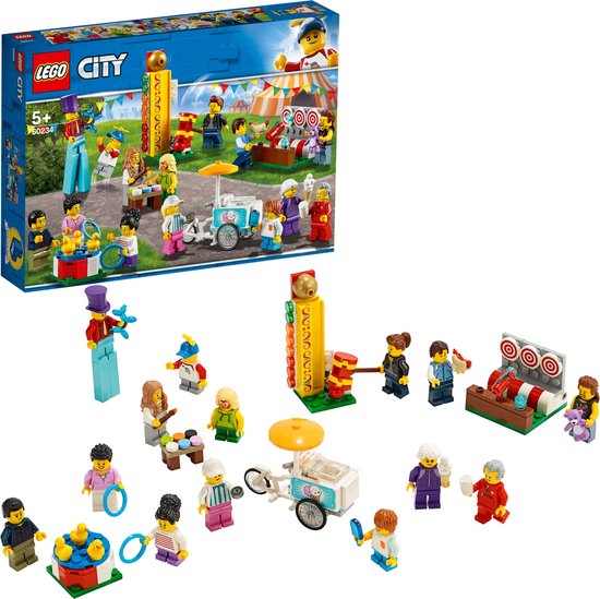LEGO City Ensemble de figurines - La fête foraine 60234 – Kit de construction (183 pièces)