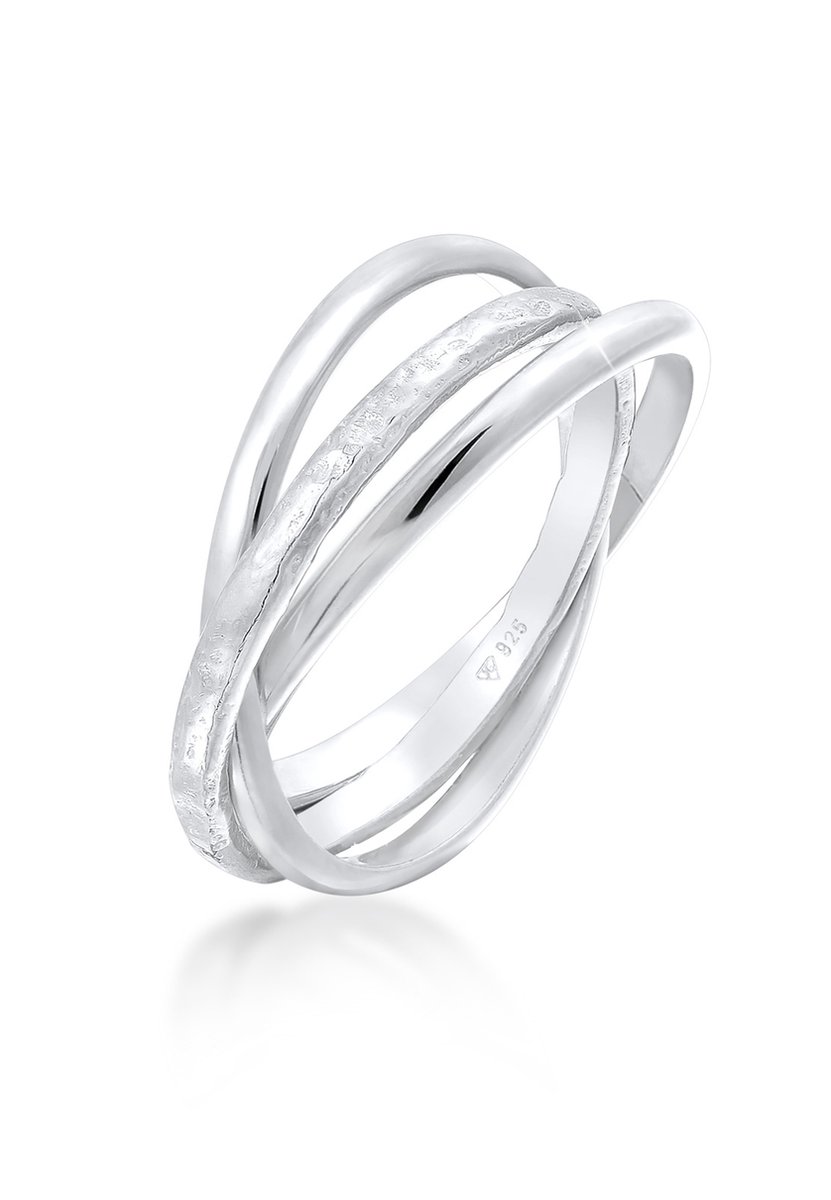 Elli - Ring - Dames Omslag Ring Trinity Basic Classic in 925 Sterling Zilver - Dames