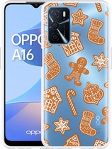 Oppo A16 / A16s Hoesje Christmas Cookies - Designed by Cazy